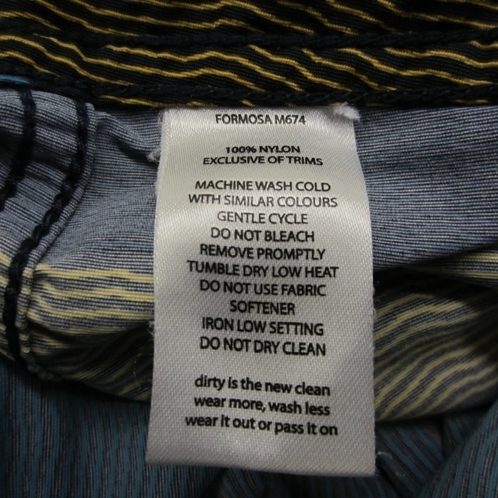 Toad& Co Men's 36 Swim Trucks short  Stripe,‎ drawstring, button zip pockets